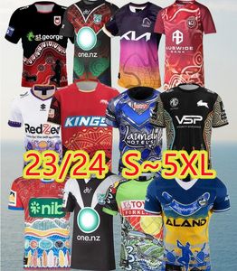 2023 2024 Köpek Ragbi Formaları Rabbitohs Singlet League Gear Boyut S-5XL Maroons Melbourne Fırtına Tüm NRL Eğitim Jersey Mans T-Shirts