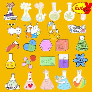 Broche de la serie de química Experimental, Pin esmaltado, chaqueta, accesorios de personalidad, regalo bonito para amigos y niños