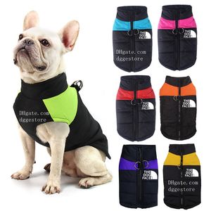 Designer Dogs Ubrania pies twarz pies zimowa ciepła płaszcz pies zimowa kurtka wiatroodporna, stniefrowa, pensa na zewnątrz kurtka dla psa dla małych średnich psów czerwone 5xl A910