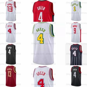 Jalen Green Basquete Jerseys Jabari Smith Jr. Amen Thompson Alperen Sengun Fred VanVleet Dillon Brooks Tari Eason City Jersey Esition Harden 2023 2024 City