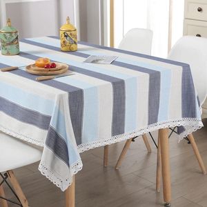 Toalha de mesa de algodão e linho pequeno fresco doméstico quadrado jantar chá toalha de mesa
