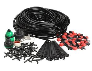 DIY Micro Drip Irrigation System Plant Self Watering Garden Kit med 50m slang C190419014637824