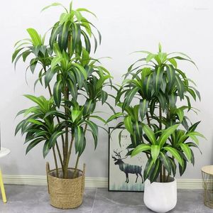 Decorative Flowers Artificial Tropical Potted Plants Brazilian Wood Plastic Plant Tree Home Office Garden Outdoor Modern Decor