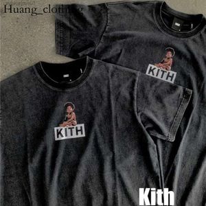 2024 Designerowa koszula odzież vintage kith biggie tee gotowa do śmierci t-shirt mężczyzn Kobiet Wysokiej jakości mycie i tworzenie starej koszulki wysokiej jakości 84