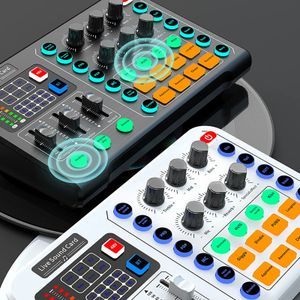 DJミキサーサウンドボードコンデンサーマイクOTGホームコンピュータレコーディング用のロスレストランスミッションスペシャル240110