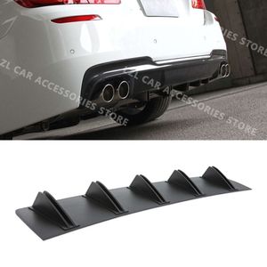 Neue 10 Flossen Hinten Shark Chassis Fin Stil Gebogene Stoßstange Lip Diffusor Für BMW F30 F31 F80 Spoiler Universal Auto hintere Stoßstange Lippe 2 stücke