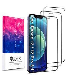 3pack trä fullt lock 9h hårdhetsskärmskydd härdad glas ultralätt HD -film för iPhone 6 7 8 plus x xr xs max 11 12 137740323