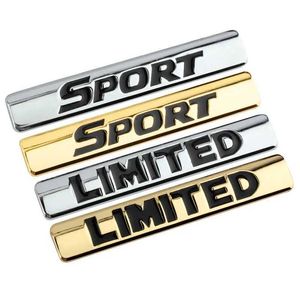 Metal Silver Gold Limited Sport Emblem Car Fender Badge Toyota VW Ford Modified Decor Stickerアクセサリーのためのデカール