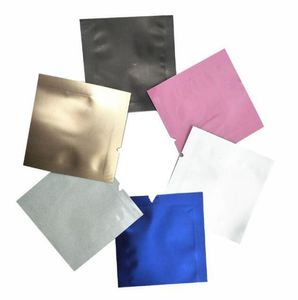 200 pezzi 45x45 cm mini formato colorato foglio di alluminio puro sacchetti di imballaggio open top sacchetto di imballaggio in lamina di mylar per caramelle in polvere piccolo gif3878151