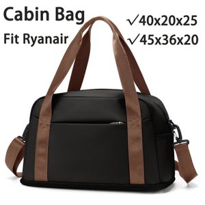 Cabin Bag 40x20x25 Ryanair 45x36x20 Stor maximal handbagage för män och kvinnor sport på Weekender väska rese duffel väska 240109