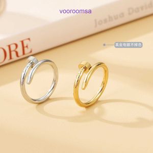 Fashion Ring Carter Ladies Rose Gold Silver Lady Rings Designer jewelry for sale Nail titanium steel ring men and women simple style high With Original Box