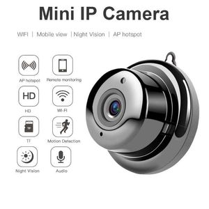 V380 mini -IP kamera bezprzewodowa małe CCTV Wi -Fi 1080p bezpieczeństwo domowe w podczerwieni Nick Nick Detekcja SD Audio karty