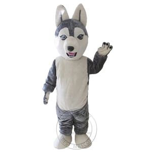 Halloween novo adulto siberiano husky mascote traje para festa personagem dos desenhos animados mascote venda frete grátis suporte personalização