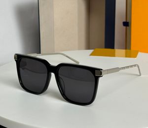 Quadratische Sonnenbrille Silber Schwarz/Schwarz Rauchglas 1667 Herren Designer-Sonnenbrille Shades Sunnies Gafas de Sol UV400 Brillen mit Box