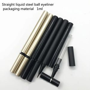 103050st 1 ml rak fylld tomt eyelinerrör med stålkula DIY -vätska gungande penna kosmetisk containerförpackning 240110