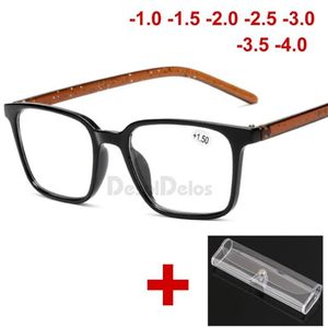 Reading Glasses Men Kvinnor Rektangel Hyperopia Presbyopiska glasögon Eyewear Unisex Glass 1 0 1 5 2 0 2 5 3 0 3 5 4 0 Med Box254C