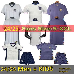 2024 Euro Cup Jersey Kane Kane Domowe koszulki piłkarskie Saka Rice Foden Rashford Sterling Maguire Grealish Bellingham Men Fan Kids Player Football Shirt Kit