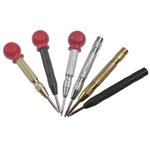 Automatisk centrum Stans General Woodworking Metal Drill Justerbar Spring Loaded Center Punch Hand Tools for Metal Wood Glass