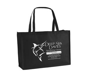 Customized print Logo nonwovenTote bags recycled reusable black horizontal type bags large size 45x35x12 cm4935178