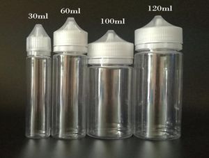 Chubby Gorilla Plastikowa butelka Pióro Pet Pet jednorożca 30 ml 50 ml 60 ml 100 ml 120 ml z CRC Sabotatorem Widoczne czapki e płynne sok z Vape B9798682