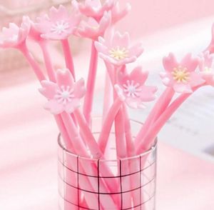 Creative Soft Silicone Gel Pen Cute Signature Romantic Flower Cherry Blossom Pen Gifts For Student Girl School Supply GC7588475287