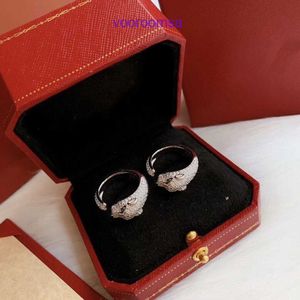 Top quality Carter rings for women and men Jewelry Gold Micro Set Leopard Ring With Original Box