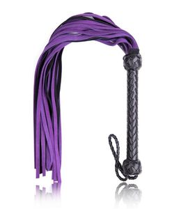 Giochi per adulti Frusta sessuale Frusta sexy Giocattolo fatto a mano in vera pelle Frusta sessuale Frusta in pelle Flogger Frusta di cavallo7242599