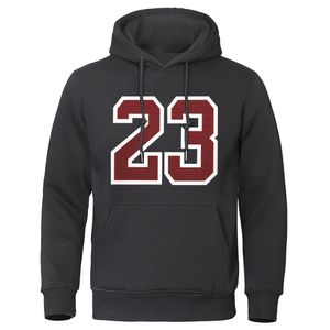 23 Basketbol Dijital Baskı Erkek Sokak Giyim Büyük Boyut Polar Hoody Moda Gevşek Cep Hoodie Pullover Sweatshirt 240110