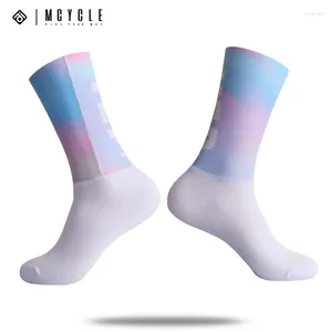 Sports Socks McCycle Bicking Compressão Esporte Profissional Mulheres Bicicleta Bicicleta ao ar livre Aero Aero Cycling