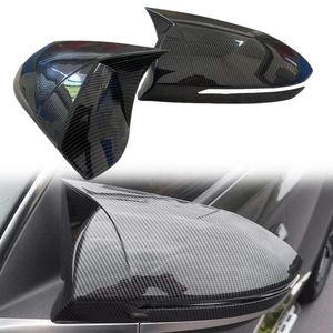 Novo chifre de boi asa lateral espelho capa tampas para hyundai tucson nx4 2021-2023 espelho retrovisor capa escudo guarnição adicionar em acessórios do carro