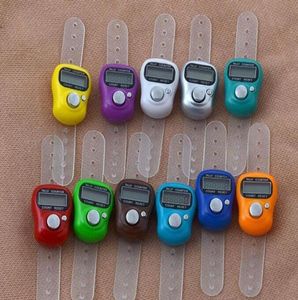 DHL Mini Hand Hold Band Tally Counter LCD Digital Screen Finger Ring Electronic Head Count Tasbeeh Tasbih6791633