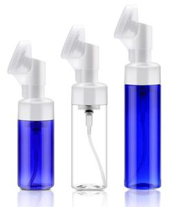 100ML 150ml 200ml Recipientes vazios de espuma de bolha de limpeza facial com garrafa dispensadora de bomba de escova de silicone para sabonete de espuma líquido 5904074