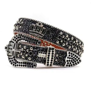 Designer belt bb belts Fashion Luxury mens belt and lady belt leather belts decorated with colorful diamonds chain belt 3.8 cm