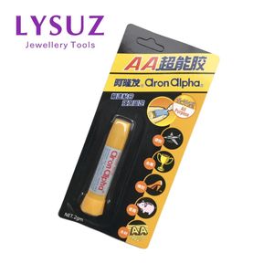 المعدات 3pcs aron alpha Quickdrying Super Glue Learls Gold Gold Silver Gemstone Association أدوات إكسسوارات المجوهرات العفن البلاستيك المعدني