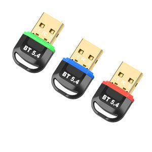 USB Bluetooth 5.4アダプターPC USBトランスミッターレシーバードングルスピーカーマウスキーボード用ワイヤレスデバイス