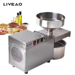 Oil Press Machine Stainless Steel Commercial Home Peanut Extractor 2023 Hot Soybean Sesame Expeller