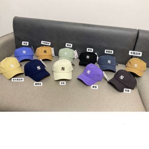 N 2024 Edition الكورية 11 Color Candy Comple Logo Embroidery New Soft Top Top Men and Women's Cap Baseball Hat Yankees