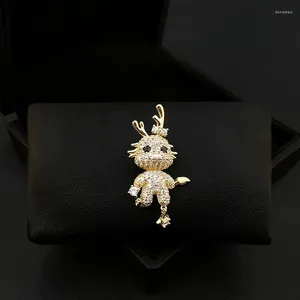 Brosches drake brosch zodiac år små djur gåvor kvinnors högkvalitativa corsage stift kostym halsringning accessoarer Kläder smycken märke 5378