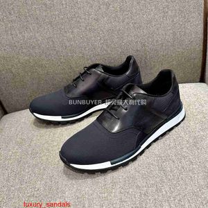 Playoff Leather Sneaker BERLUTI Men's Casual Shoes Berluti 23 Autumn/winter Fast Track Leather Nylon Casual Sports Men's Shoes HBC0