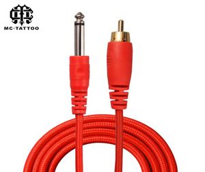 High Quality Tattoo 18M Silicone Machine Clip Cord RCA cable For Gun Power Supply Accessory4676697