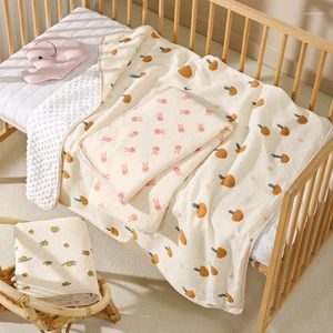 Decken Design Herbst Musselin Baumwolle Blase Fleece Baby Wickeldecke Geboren Badetuch Säugling Quilt Weich Und Bequem