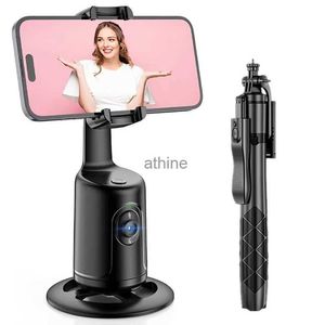 Selfie Monopods P01 Handheld Gimbal Stabilizer Auto Face Tracking with Bluetooth Selfie Stick Tripod Gimbal Smartphone Video Mobile Stabilizer YQ240110