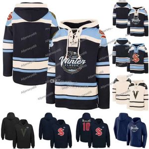 Maglia con cappuccio classica invernale 2024 Matty Beniers Yanni Gourde Philipp Grubauer Brandon Tanev Vince Dunn Ivan Barbashev Jack Eichel Mark Stone Nicolas Ice Jersey