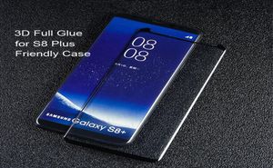 50st 3D Full Lim Adhensive Case Friendly Tempered Glass Phone Screen Protector för Samsung Galaxy S8 S9 S10 S20 PLUS NOT 8 9 109764570