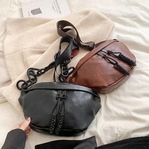 Fashion Soft Leather Waist Bag Ladies Fanny Pack High Quality Shoulder Belt Purse Bags Designer Crossbody Chest 240110