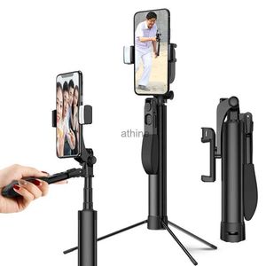 Selfie Monopods Handheld Stabilizer For Smartphone Bluetooth Telescopic Selfie Stick with tripod Folding Mobile Phone Live Stand YQ240110