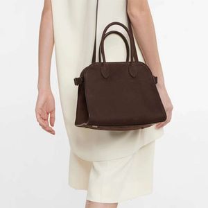 The Row Head Layer Cowhide Bag Dong Jies Same Margaux 15 Large Capacity Commuter Tote Bag Womens Bag high quality