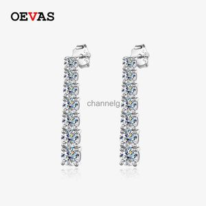 Stud OEVAS 925 Sterling Silver 2.82CT Moissanite Orecchini di diamanti per le donne lungo nappa orecchino scintillante partito gioielleria raffinata YQ240110