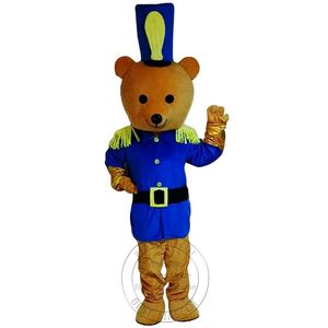 Halloween super bonito urso polícia mascote traje para festa personagem dos desenhos animados mascote venda frete grátis suporte personalização