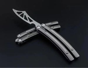 Theone CSgo/CS go Balisong Coltello Free-Swing Jilt Flip Knives BM42 Strumenti EDC